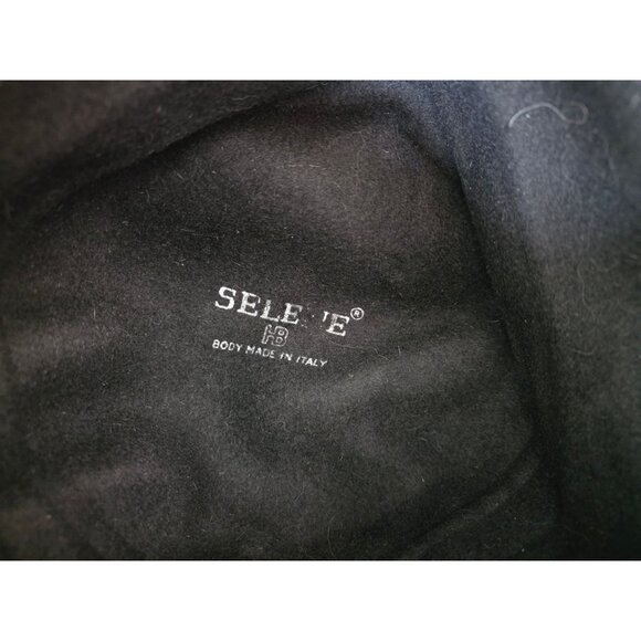 Vintage SellenE Black Fur Hat Made In Italy - Picture 4 of 4